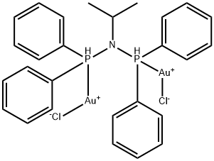 二氯化金 ,双[2-(苯基膦)]异丙基胺 结构式