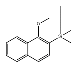 (1-methoxynaphthalen-2-yl)trimethylsilane Struktur