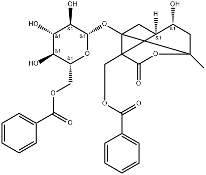 Benzoylalbiflorin Struktur