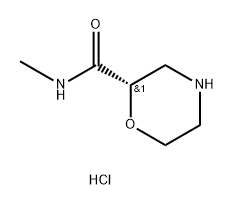 2-Morpholinecarboxamide,N-methyl-,hydrochloride,(2S)-,1841091-39-1,结构式
