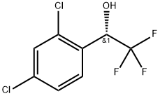 Benzenemethanol, 2,4-dichloro-α-(trifluoromethyl)-, (αS)- 化学構造式