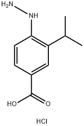 3-Isopropyl-4-hydrazinobenzoic acid hydrochloride 结构式