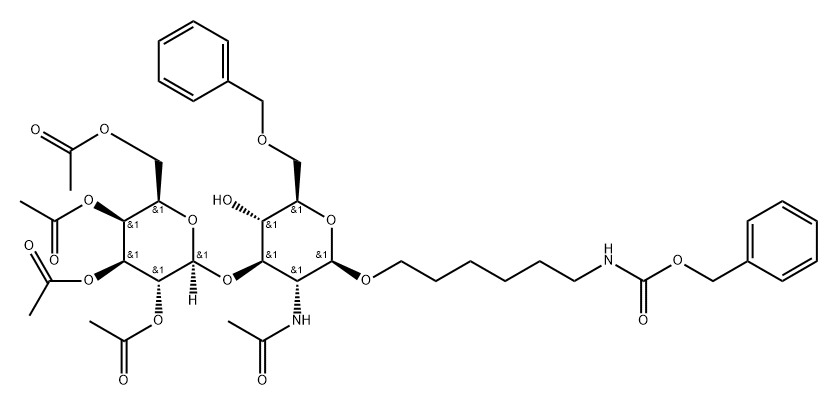 184293-98-9 Carbamic acid, 6-2-(acetylamino)-2-deoxy-6-O-(phenylmethyl)-3-O-(2,3,4,6-tetra-O-acetyl-.beta.-D-galactopyranosyl)-.beta.-D-glucopyranosyloxyhexyl-, phenylmethyl ester