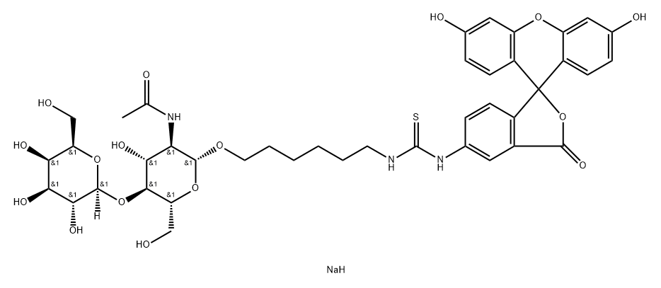 184293-99-0 Thiourea, N-6-2-(acetylamino)-2-deoxy-4-O-.beta.-D-galactopyranosyl-.beta.-D-glucopyranosyloxyhexyl-N-(3,6-dihydroxy-3-oxospiroisobenzofuran-1(3H),9-9Hxanthen-5-yl)-, monosodium salt