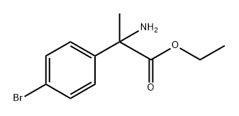 2-氨基-2-(4-溴苯基)丙酸乙酯,184427-33-6,结构式