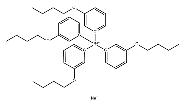 Borate(1-), tetrakis(3-butoxyphenyl)-, sodiuM(9CI) Structure