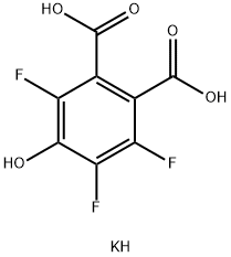 1,2-Benzenedicarboxylic acid, 3,4,6-trifluoro-5-hydroxy-, potassium salt (1:1) Structure