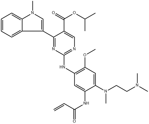 モボセルチニブ 化学構造式