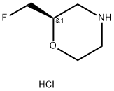 Morpholine, 2-(fluoromethyl)-, hydrochloride (1:1), (2R)- Structure