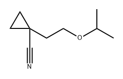 1-(2-isopropoxyethyl)cyclopropane-1-carbonitrile,1849258-08-7,结构式