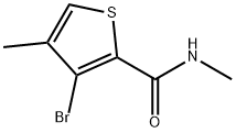 3-Bromo-N,4-dimethyl-2-thiophenecarboxamide Struktur