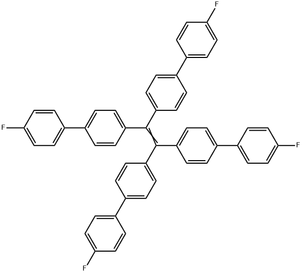 1,1,2,2-四(4'-氟-[1,1'-联苯]-4-基)乙烯 结构式