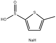5-甲基噻吩-2-亚磺酸钠, 1850861-11-8, 结构式