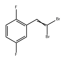 2-(2,2-dibromovinyl)-1,4-difluorobenzene Structure