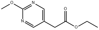 2-(2-甲氧基-5-嘧啶基)乙酸乙酯 结构式