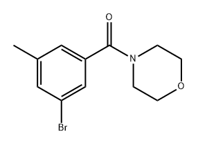 (3-Bromo-5-methylphenyl)(morpholino)methanone 结构式