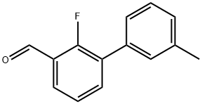 2-fluoro-3'-methyl-[1,1'-biphenyl]-3-carbaldehyde 结构式