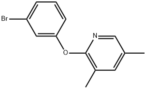 2-(3-Bromophenoxy)-3,5-dimethylpyridine Structure