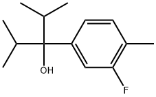 3-Fluoro-4-methyl-α,α-bis(1-methylethyl)benzenemethanol 化学構造式