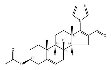 3-(ACETYLOXY)-17-(1H- IMIDAZOL-1-YL)-, (3B)-,185410-24-6,结构式