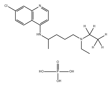 Chloroquine-d5 (phosphate) Structure