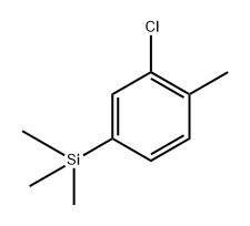 (3-chloro-4-methylphenyl)trimethylsilane,1854290-37-1,结构式