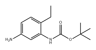 tert-butyl N-(5-amino-2-ethylphenyl)carbamate 结构式