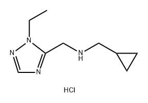 1-cyclopropyl-N-[(1-ethyl-1H-1,2,4-triazol-5-yl)methyl]methanamine 结构式