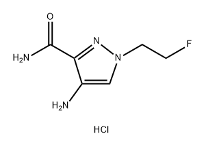 4-amino-1-(2-fluoroethyl)-1H-pyrazole-3-carboxamide,1855899-14-7,结构式
