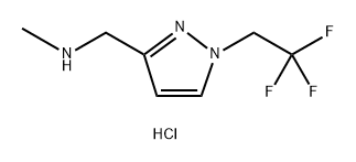 methyl{[1-(2,2,2-trifluoroethyl)-1H-pyrazol-3-yl]methyl}amine 结构式