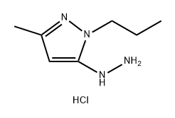 5-hydrazino-3-methyl-1-propyl-1H-pyrazole Struktur