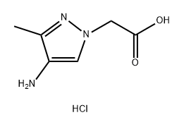 (4-amino-3-methyl-1H-pyrazol-1-yl)acetic acid,1855907-48-0,结构式
