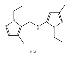 1-ethyl-N-[(1-ethyl-4-methyl-1H-pyrazol-5-yl)methyl]-3-methyl-1H-pyrazol-5-amine,1855937-69-7,结构式