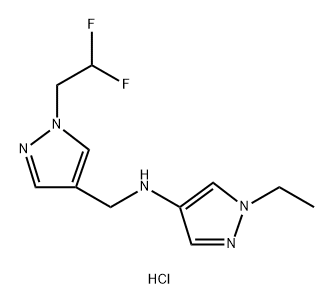 N-{[1-(2,2-difluoroethyl)-1H-pyrazol-4-yl]methyl}-1-ethyl-1H-pyrazol-4-amine Structure