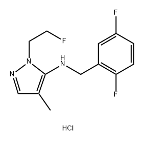 N-(2,5-difluorobenzyl)-1-(2-fluoroethyl)-4-methyl-1H-pyrazol-5-amine,1855938-66-7,结构式
