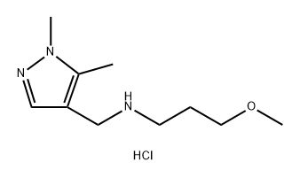 (1,5-dimethyl-1H-pyrazol-4-yl)methyl](3-methoxypropyl)amine Structure