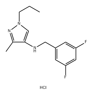 N-(3,5-difluorobenzyl)-3-methyl-1-propyl-1H-pyrazol-4-amine Structure