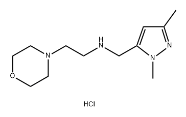 (1,3-dimethyl-1H-pyrazol-5-yl)methyl](2-morpholin-4-ylethyl)amine 结构式