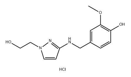 4-({[1-(2-hydroxyethyl)-1H-pyrazol-3-yl]amino}methyl)-2-methoxyphenol|