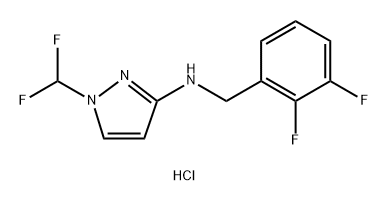 N-(2,3-difluorobenzyl)-1-(difluoromethyl)-1H-pyrazol-3-amine Struktur