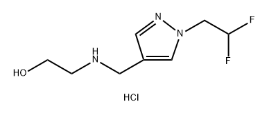 2-({[1-(2,2-difluoroethyl)-1H-pyrazol-4-yl]methyl}amino)ethanol Structure