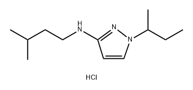 1-sec-butyl-N-(3-methylbutyl)-1H-pyrazol-3-amine 结构式