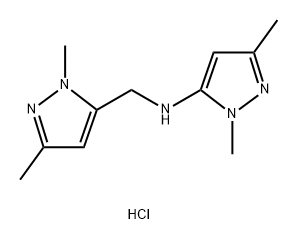 N-[(1,3-dimethyl-1H-pyrazol-5-yl)methyl]-1,3-dimethyl-1H-pyrazol-5-amine Structure