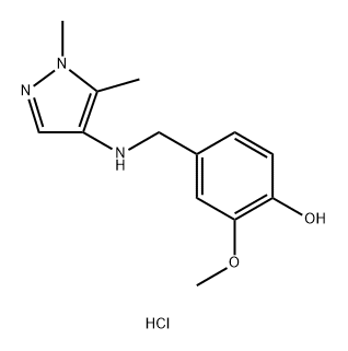 4-{[(1,5-dimethyl-1H-pyrazol-4-yl)amino]methyl}-2-methoxyphenol,1855948-29-6,结构式