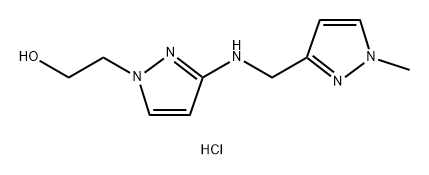 2-(3-{[(1-methyl-1H-pyrazol-3-yl)methyl]amino}-1H-pyrazol-1-yl)ethanol Structure