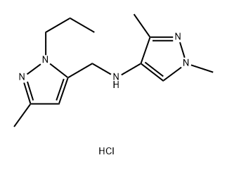 1,3-dimethyl-N-[(3-methyl-1-propyl-1H-pyrazol-5-yl)methyl]-1H-pyrazol-4-amine 结构式