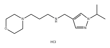 (1-isopropyl-1H-pyrazol-4-yl)methyl](3-morpholin-4-ylpropyl)amine Structure