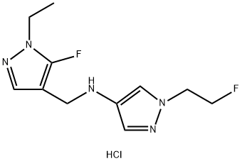 1855951-40-4 N-[(1-ethyl-5-fluoro-1H-pyrazol-4-yl)methyl]-1-(2-fluoroethyl)-1H-pyrazol-4-amine