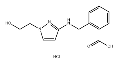 2-({[1-(2-hydroxyethyl)-1H-pyrazol-3-yl]amino}methyl)benzoic acid,1856021-36-7,结构式