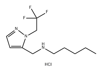 pentyl{[1-(2,2,2-trifluoroethyl)-1H-pyrazol-5-yl]methyl}amine,1856022-19-9,结构式